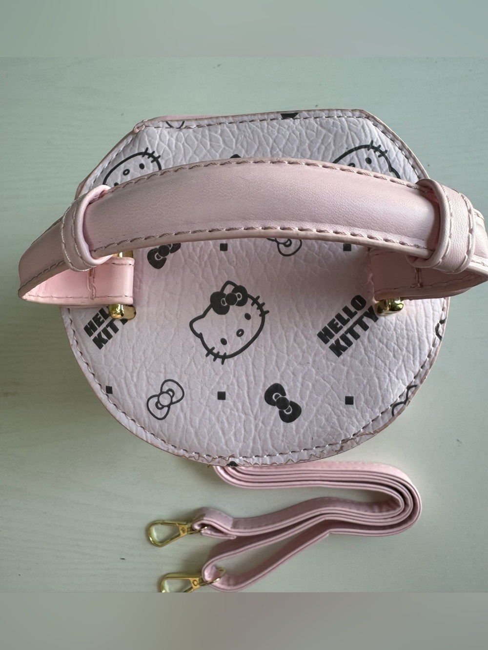 Hello Kitty Light Cylinder Tube Crossbody Case with Monogram Motif - Picture 3 of 6